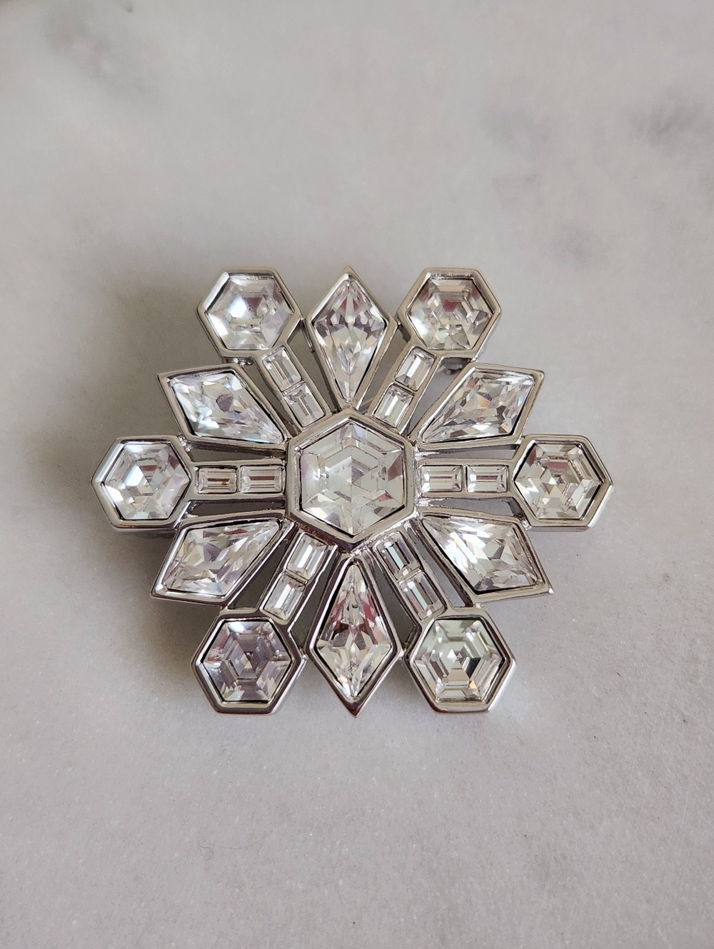 Swarovski Snowflake Crystal Brooch